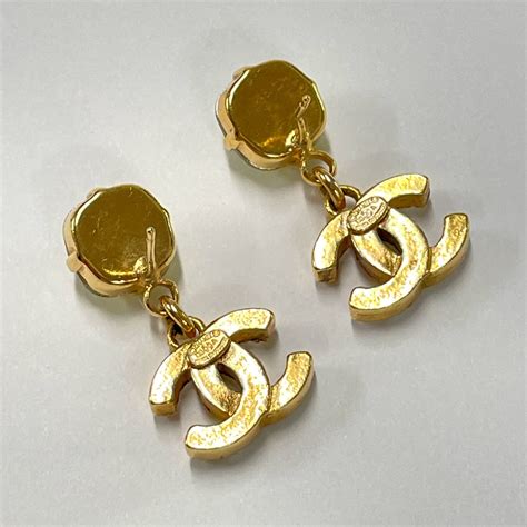 fake chanel earrings cc